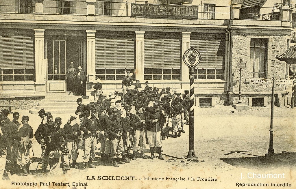 La Schlucht. - Infanterie Française à la Frontière.JPG