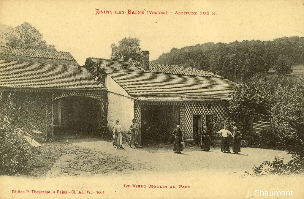 Bains-les-Bains - Altitude 306 m. - Le Vieux Moulin au Parc.JPG