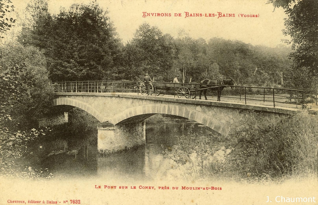 Environs de Bains-les-Bains. - Le Pont sur le Coney, près du Moulin-au-Bois.JPG