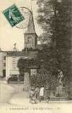 Bains-les-Bains. - La Fontaine et l'Eglise