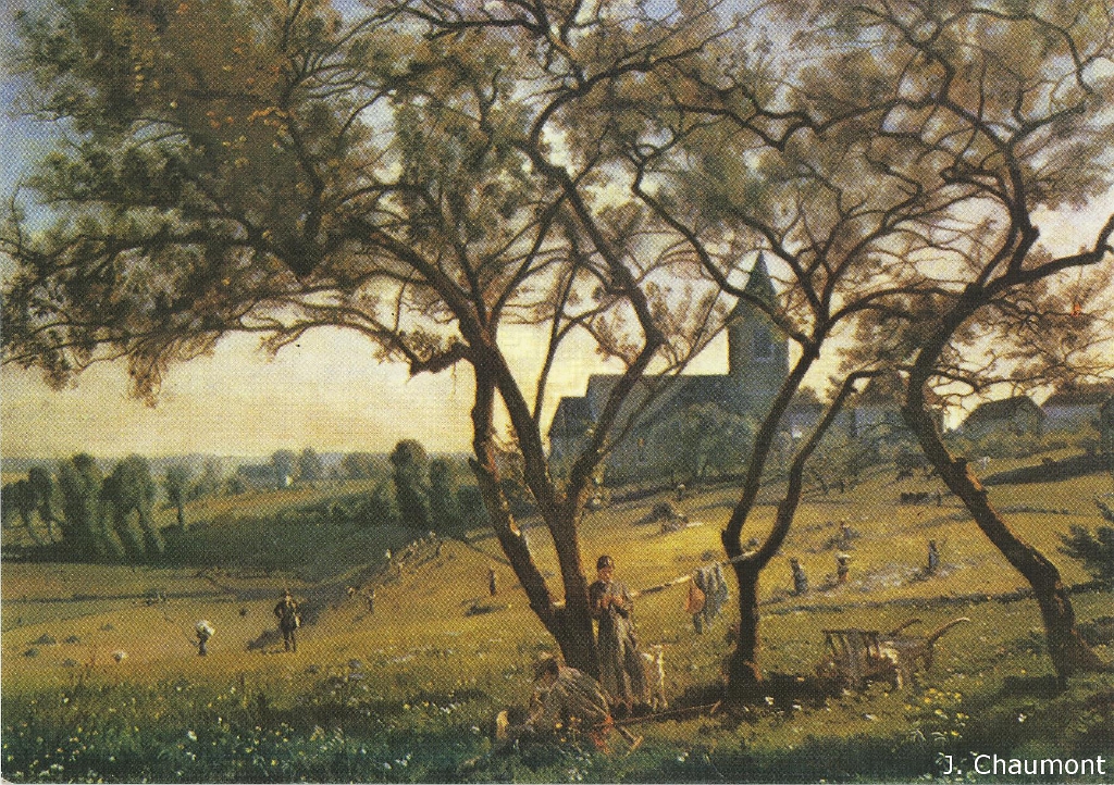Village de Bellefontaine en 1892 - Peinture de Louis Français (1814 - 1897).jpg