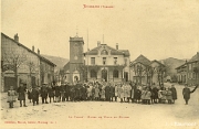 Bussang. - La Place  - Hotel de Ville et Eglise