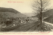 Bussang. - Vue vers le Bas du Village et le Ballon de Servance - Vue prise du Calvaire et la Route de Sautey