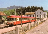 Cornimont. - Ligne de Remiremont à Cornimont - Autorail Caravelle en gare en 1989