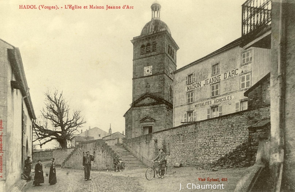 Hadol. - L'Eglise et Maison Jeanne d'Arc.JPG