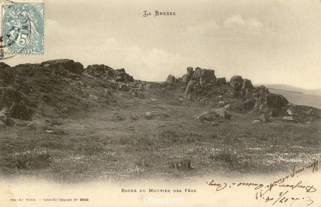La Bresse. - Roche du Moutier des Fées.JPG