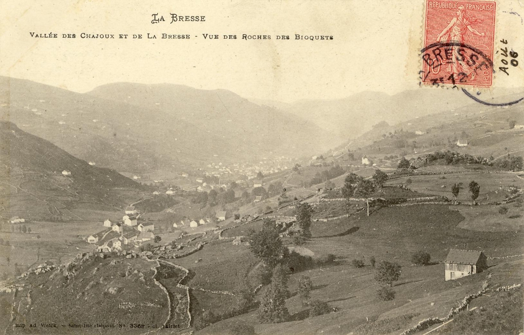 La Bresse. - Vallée des Chajoux et de La Bresse - Vue des Roches des Bioquets.JPG