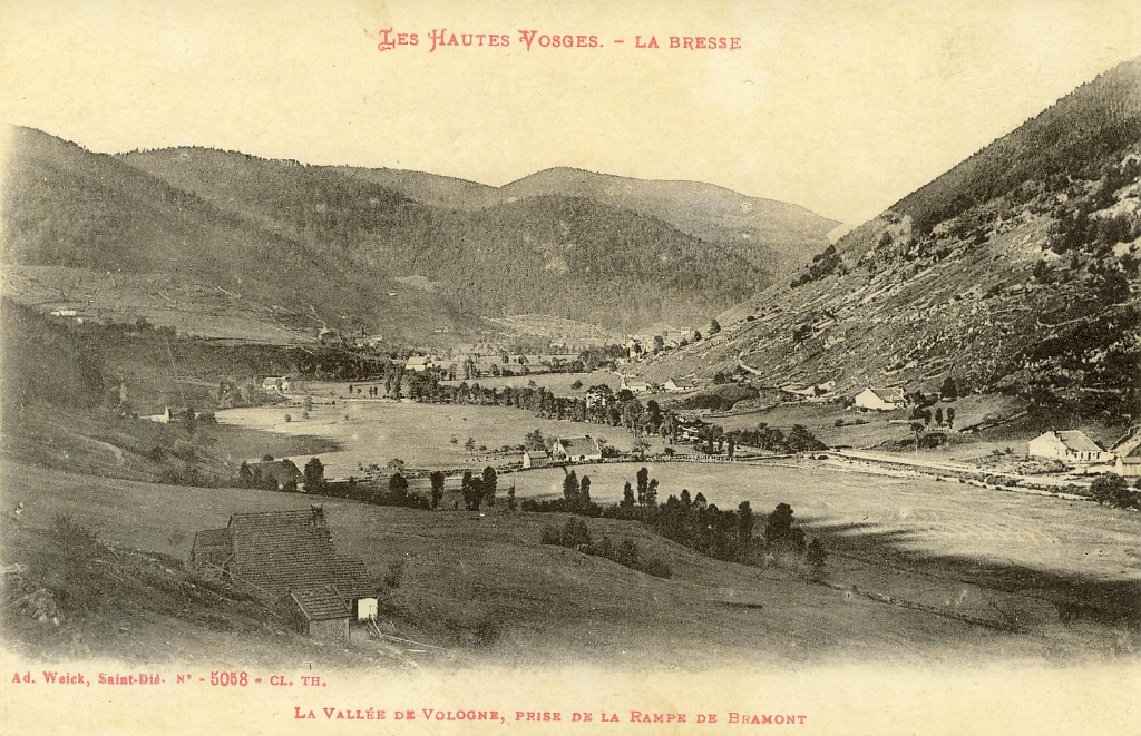 Les Hautes Vosges. - La Bresse - La Vallée de Vologne, prise de la Rampe de Bramont.JPG