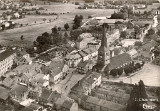 Le Val-d'Ajol - Vue aérienne - Le Centre du Val-d'Ajol avec sa Place de l'Eglise