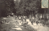 Le Val-d'Ajol-Faymont. - Halte de Chasseurs à pied sur le chemin de la Cascade