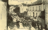 Val d'Ajol. - Procession de la Fête-Dieu - Rue de la Gare