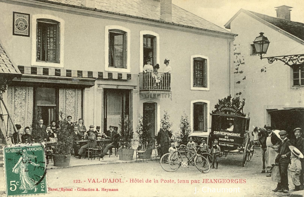 Val-d'Ajol. - Hôtel de la Poste, tenu par JEANGEORGES.JPG