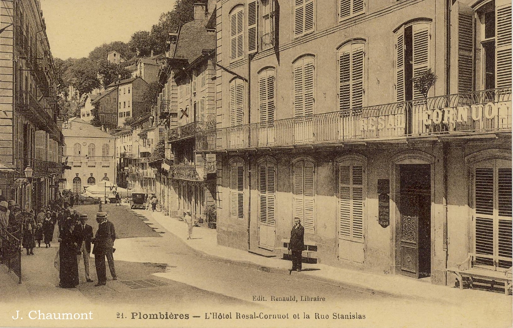 Plombières - L'Hôtel Resal-Cornuot et la Rue Stanislas.jpg