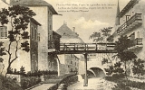 L'Ancien Plombières, d'après les aquarelles de A. Jacquot - Le Pont des Vaches en 1824, disparu lors de la construction de l'Hôpital Thermal