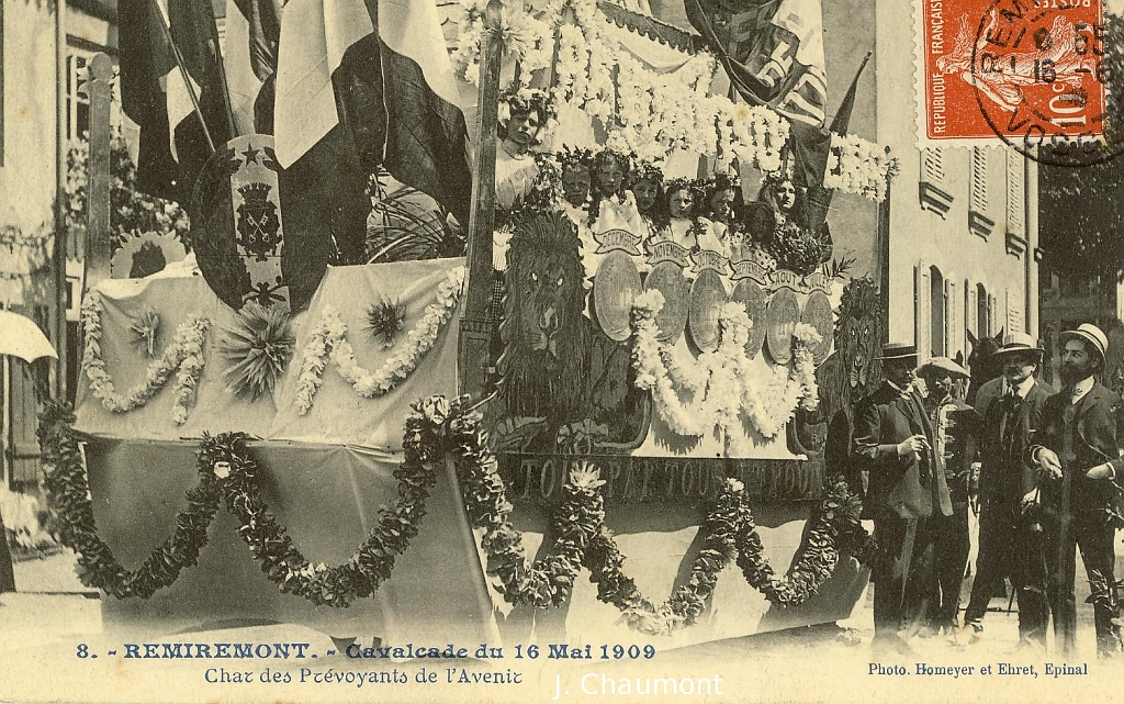 Remiremont. - Cavalcade du 16 Mai 1909. - Char des Prévoyants de l'Avenir.JPG