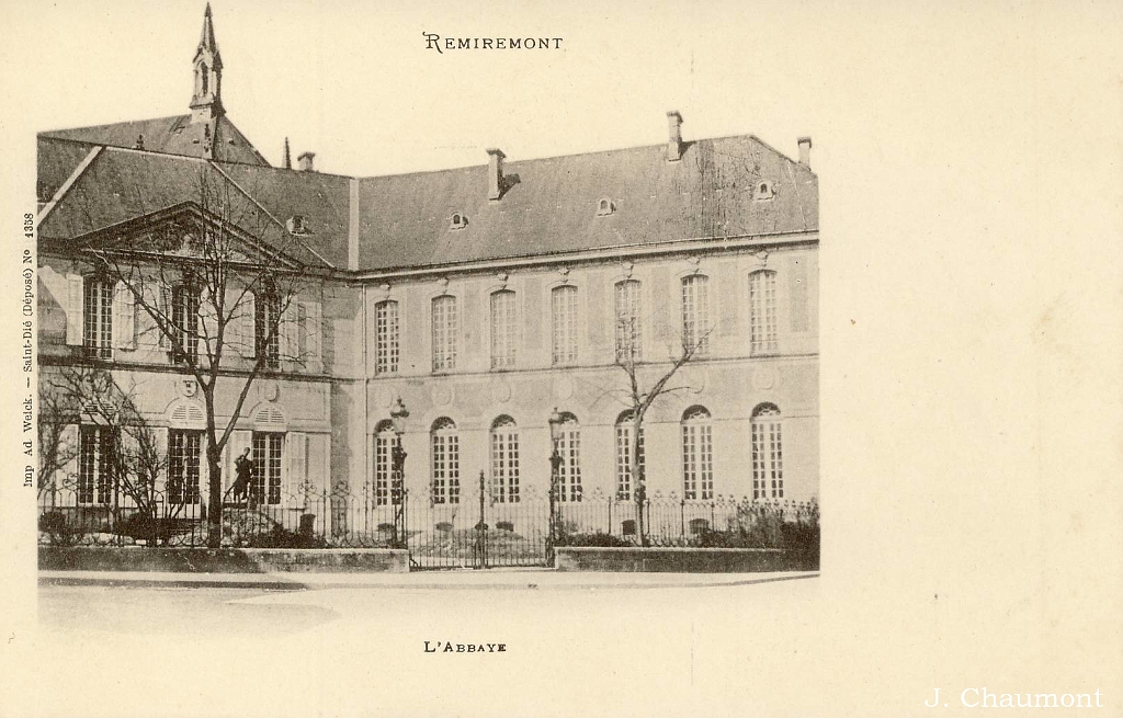 Remiremont. - L'Abbaye vers 1902.JPG