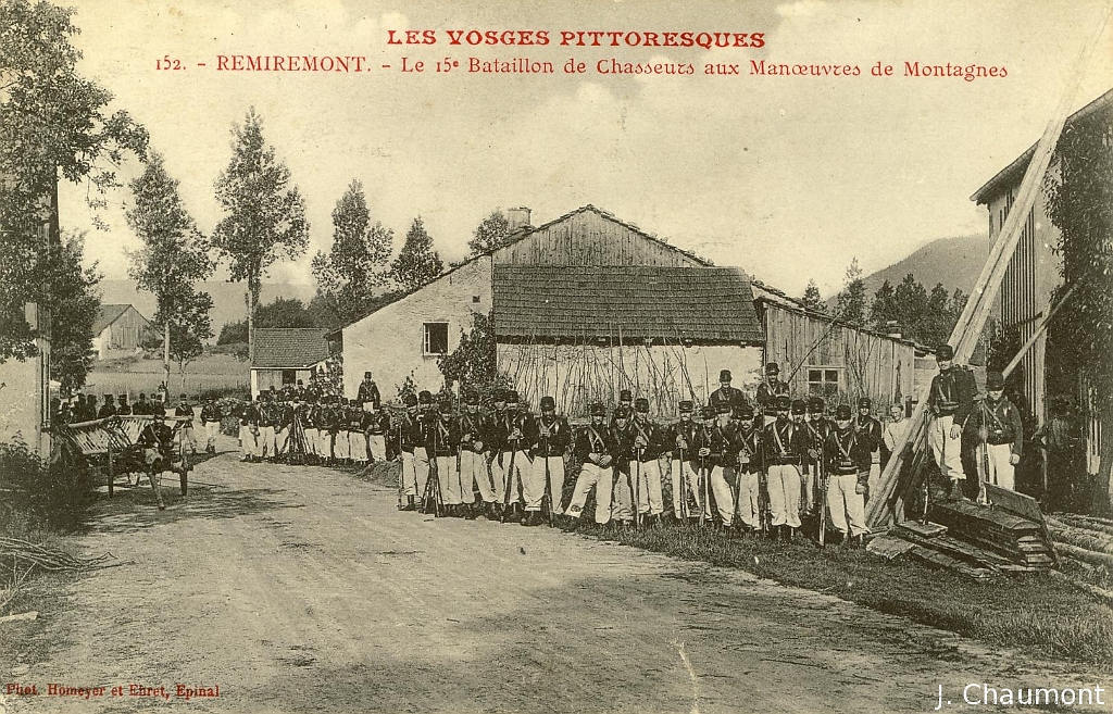 Remiremont. - Le 15e Bataillon de Chasseurs aux Manoeuvres de Montagnes (2).JPG