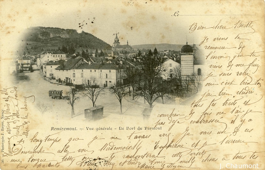 Remiremont. - Vue générale - Le Fort du Parmont.JPG