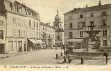 Remiremont - La Fontaine du Dauphin et l'Eglise