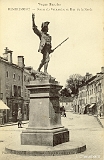 Remiremont - Statue du Volontaire et Rue de la Xavée