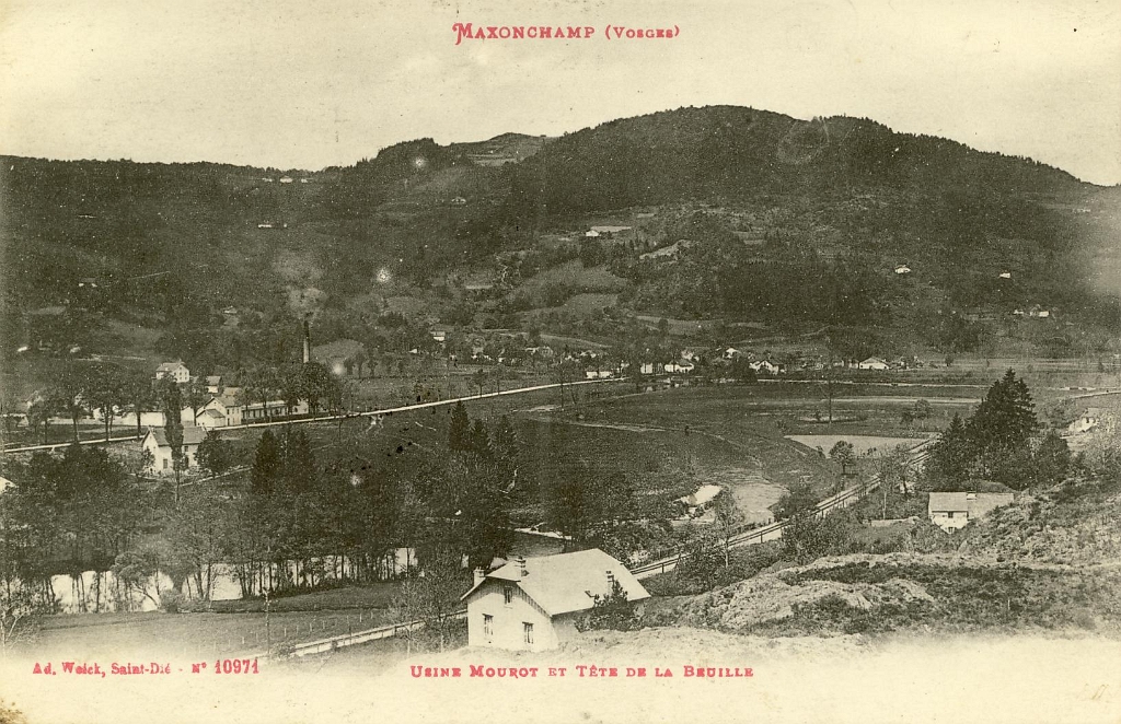Maxonchamp. - Usine Mourot et Tête de la Beuille.JPG