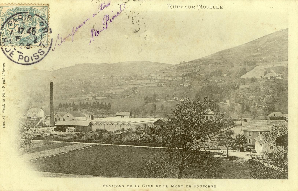 Rupt-sur-Moselle. - Environs de la Gare et le Mont de Fourche.JPG
