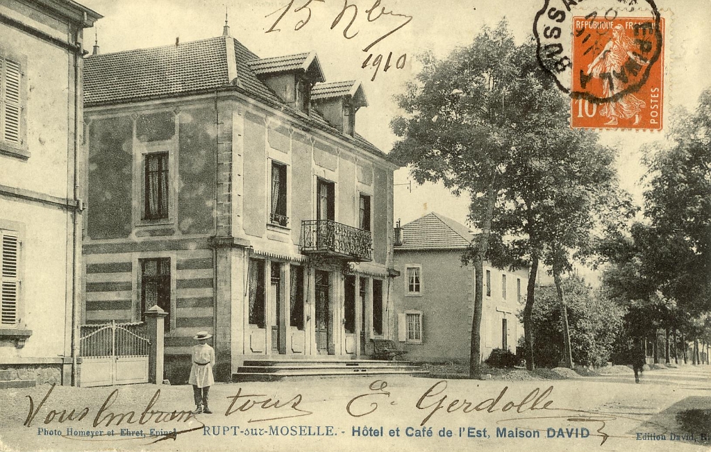 Rupt-sur-Moselle. - Hôtel et Café de l'Est, Maison DAVID.JPG