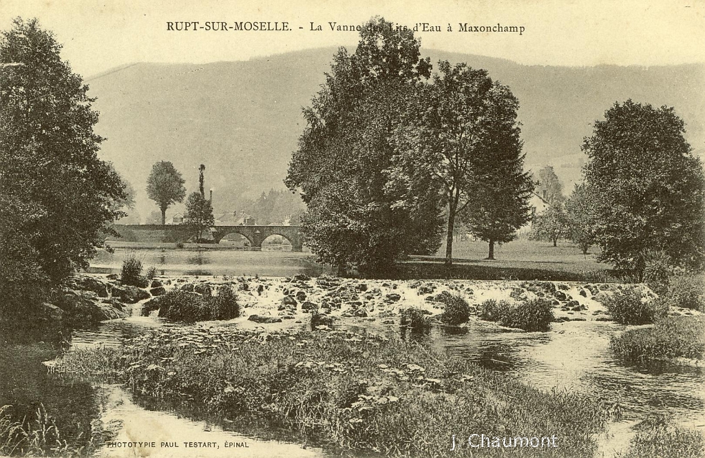 Rupt-sur-Moselle. - La Vanne des Lits d'Eau à Maxonchamp en 1906.JPG