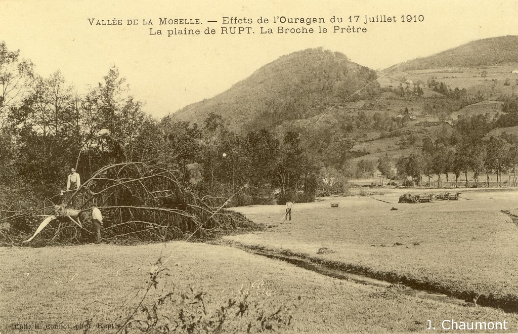 Vallée de la Moselle. - Effets de  l'Ouragan du 17 juillet 1910. - La Plaine de RUPT. La Broche le Prêtre.JPG