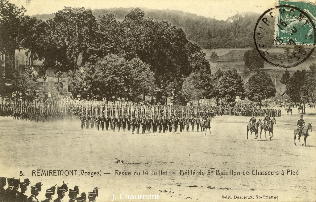 Remiremont - Revue du 14 Juillet - Défilé du 5e Bataillon de Chasseurs à Pied.JPG