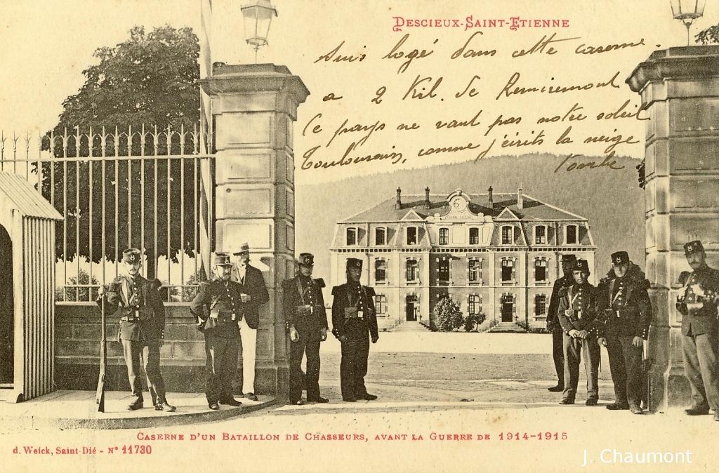 Saint-Etienne. - Caserne d'un Bataillon de Chasseurs, avant la Grande Guerre.JPG