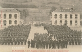 Remiremont. - Le 5e Bataillon de Chasseurs dans la cour du Quartier Victor