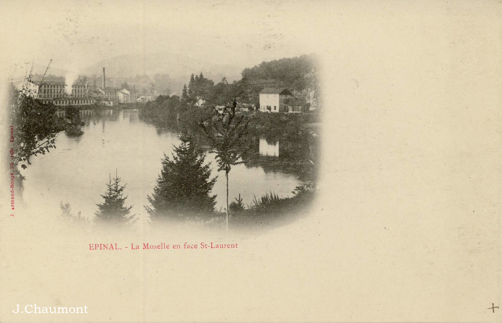La Moselle en face Saint-Laurent vers 1900