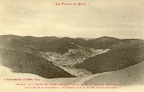 Les Vosges en Hiver. - Panorama de la Chaîne des Vosges depuis le Sommet du Ballon d'Alsace (Altitude 1256 m.) - Vue prise de la Jumenterie - Au premier plan, la Vallée des Charbonniers