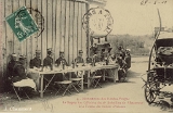 Manoeuvres des Hautes-Vosges. - Le Repas des Officiers du 15e Bataillon de Chasseurs à la Ferme du Ballon d'Alsace