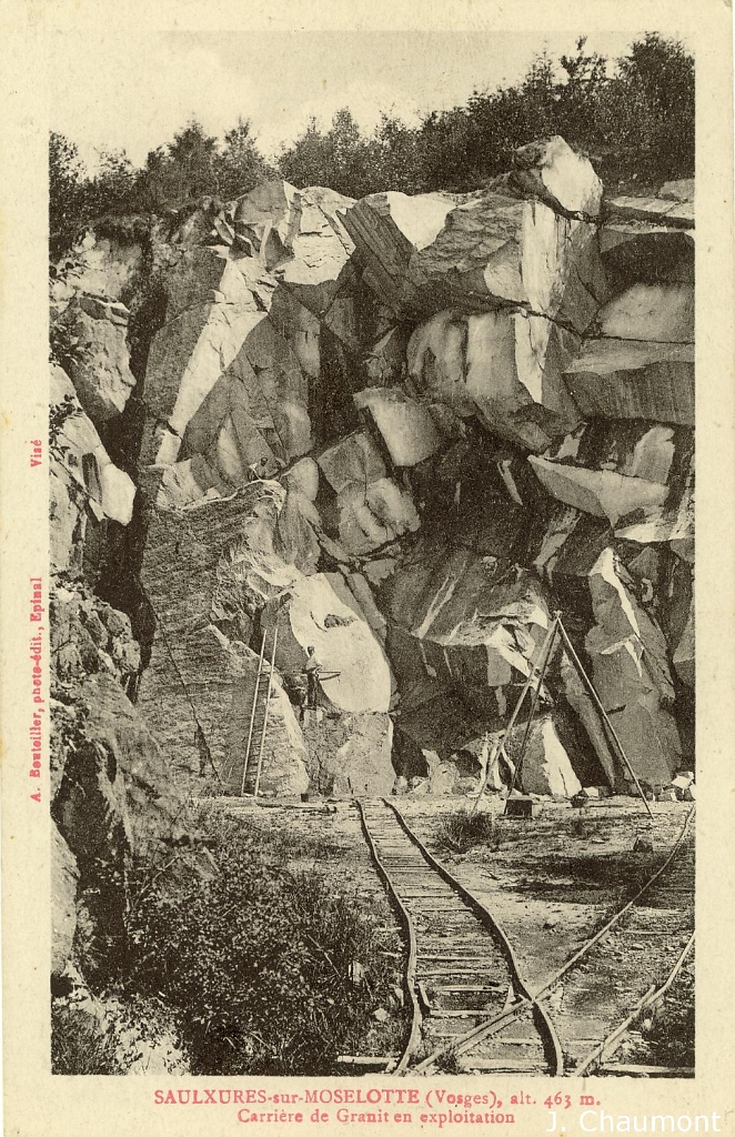 Saulxures-sur-Moselotte, alt. 463 m. - Carrière de Granit en exploitation.JPG