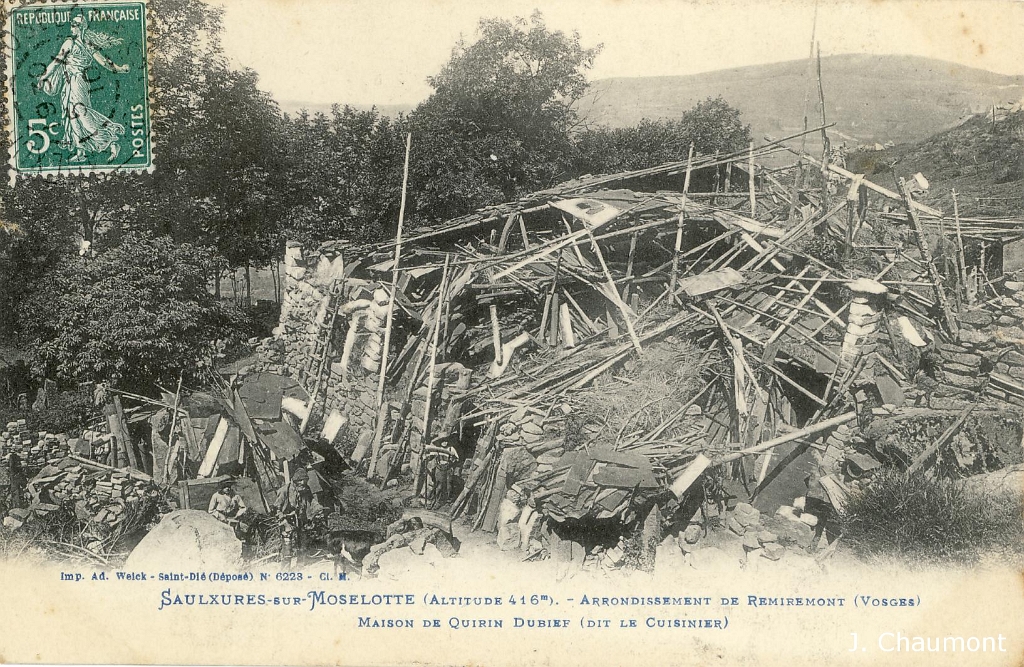 Saulxures-sur-Moselotte. - Maison de Quirin Dubief (dit le Cuisinier).JPG