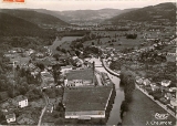 Zainvillers - Vue aérienne - La Vallée de la Moselotte - Au 1er plan, les Etablissements Flageollet