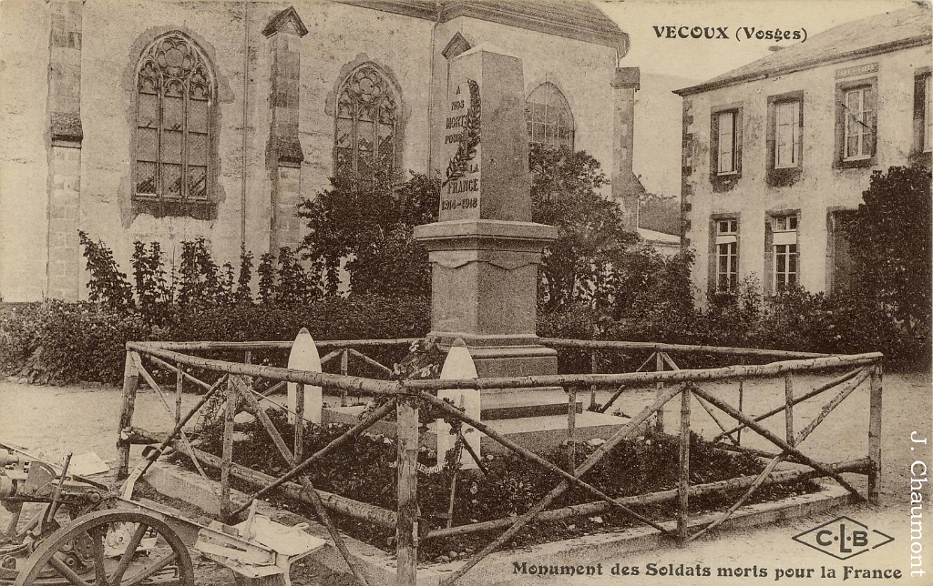 Vecoux - Monument des Soldats morts pour la France.JPG