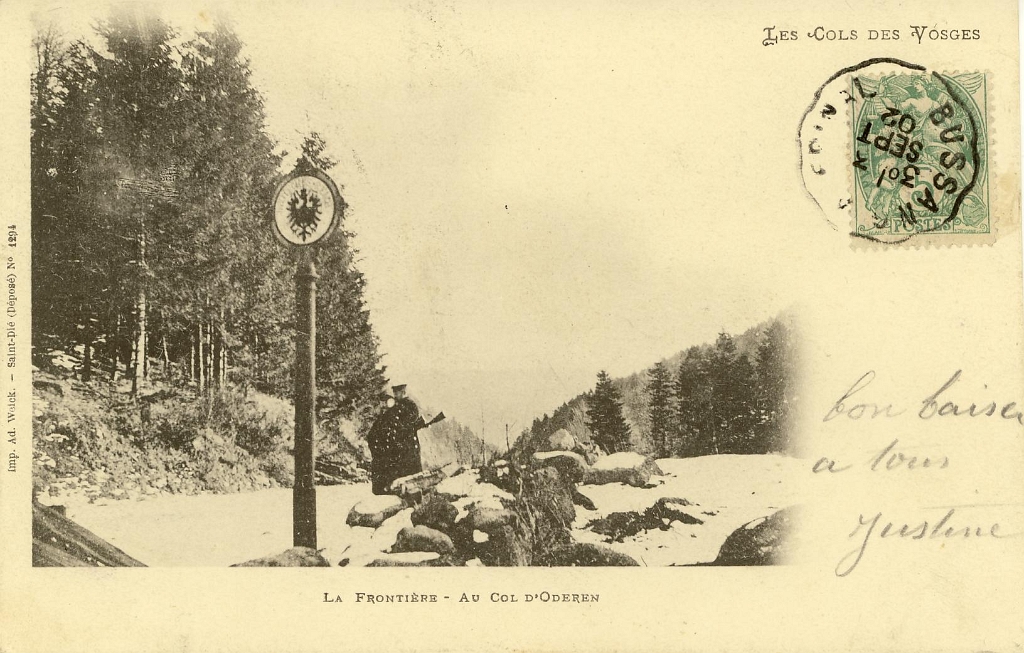 Les Cols des Vosges. - La Frontière - Au Col d'Oderen.JPG